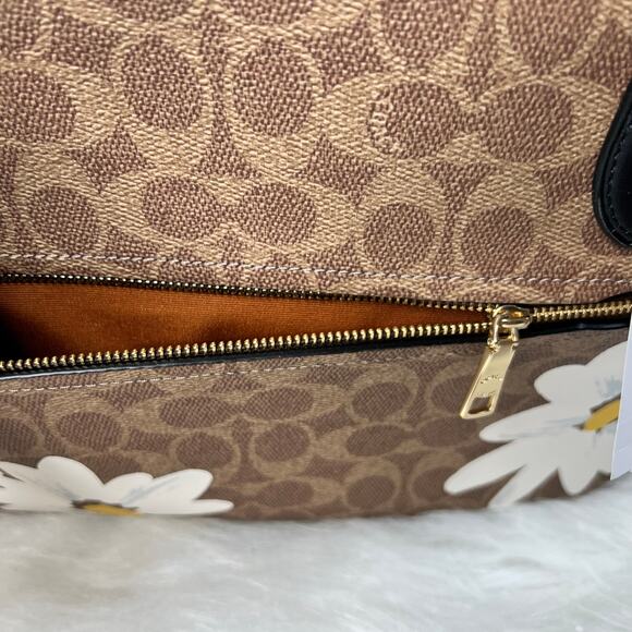 New Women’s Coach Gallery Tote Bag In Signature Canvas With Floral Print - Picture 7 of 12